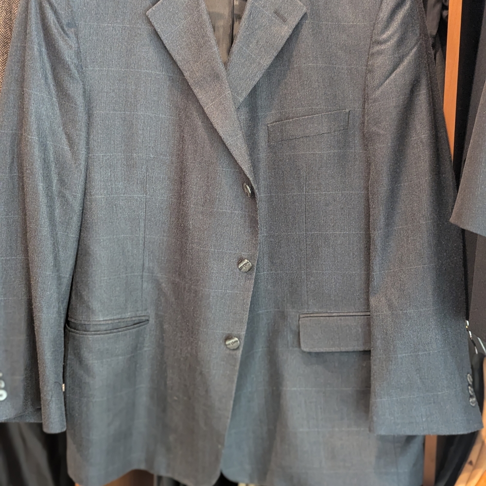Classic Charcoal window pane  Blazer for Men 50R